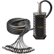 AKS Hepa Merz STAGE-16C-10M 16 Kanal 10 Metre Multicore Kablolu Hazır Stage Box