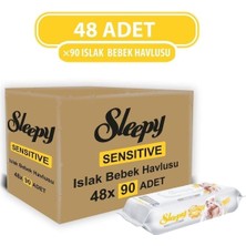 AKS Sleepy Sensitive Islak Mendil 90'lı x 48 Adet