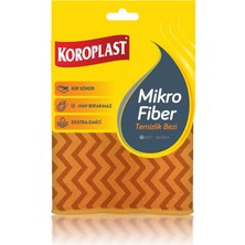 AKS Koroplast Mikrofiber Temizlik Bezi Tekli, Hızlı Kuruyan Uzun Ömürlü Mikrofiber Bez 30X30 Cm, Yüksek Emiş Gücü, Tüy ve Çizik Bırakmayan Toz Temizlik Bezi, Mutfak, Ofis, Ev ve Araç Temizliği Için Ideal