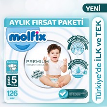 AKS Molfix Premium Aylık Fırsat Paketi 5 Beden 126 Adet