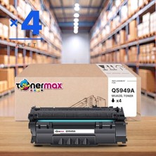 tonermax Hp Laserjet 1320NW Muadil Toner Çipli Q5949A 4'lü 2.500 Sayfa