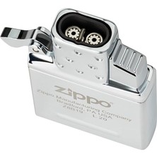 AKS Zippo Unisex'in Bütan Çakmak Ekleme-Çift Torch, Krom, Bir Boyut