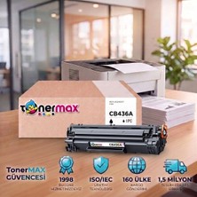 tonermax Hp Laserjet M1522NF Mfp Muadil Toner Çipli CB436A 4'lü 2.000 Sayfa