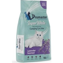 AKS Süper Beyaz Doğal Bentonit Topaklanan Kedi Kumu Lavanta Kokulu 10 Lt