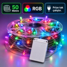 50 Metre Şerit Led RGB - Ev, Bahçe, Balkon, Teras ve Organizasyon Gibi Alanlarda Birden Fazla Mod Seçeneği İle Kullanım