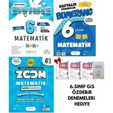 Günay Yayınları 2026-2027 Müfredat Maarif Model 6 Sınıf Matematik Bumerang Etkinlikli Defter Konu-32 Haftalık Deneme -Zoom Soru Bankası ve Özdebir Gis Denemeler