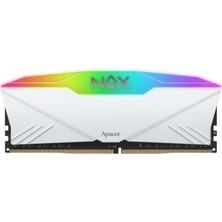 AKS Apacer Nox Rgb 16GB (1X16GB) 3200MHZ CL16 Ddr4 Beyaz Gaming Ram (AH4U16G32C28YNWAA-1)