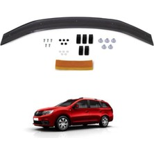 AKS Ferrous Autoaccessories Dacia Logan Mcv ile Uyumlu ile Uyumlu Ön Kaput Koruyucu Rüzgarlık 2013 ve Üstü