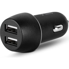 AKS Ttec Smartcharger Dua 3.1A Araç Şarj Aleti Çift USB Siyah