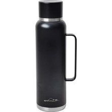 AKS Nurgaz Campout Çift Katmanlı Termos 1500ML Siyah