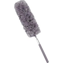 AKS Smartizi 240 cm Teleskopik Uzatılabilir Mikrofiber Toz Alma Fırçası - Bükülebilir Başlıklı Tavan, Klima ve Korniş Temizleyici - Yıkanabilir Püskül ve Paslanmaz Çelik Saplı Toz Alıcı