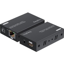 AKS Veggieg HDMI Cat6 60 Metre Tv Extender Alıcı Verici Adaptör