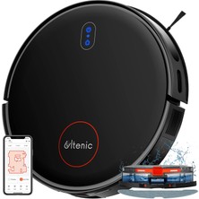 AKS Ultenic D6S Robot Vacuum Cleaner, Vibration Mopping, 3000PA Strong Suction, Super Slim, App Control, Ideal For Pet Hair, Hard Floors And Carpets