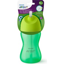 AKS Philips Avent Pipetli Bardak, 12 Ay+, 300 Ml, Desenli, Damlatmaz, Kolay Tutuş, Bulaşık Makinesinde Yıkanabilir, Bpa Içermez, Yeşil, SCF798/01