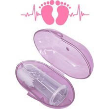 AKS Mucit Home Pembe Kız Bebek Çocuk Silikon Parmak Diş Kaşıyıcı Dil Temizleyici Diş Fırçası