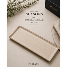 Tatlı Sunumlarınıza Geniş Bir Boyut: Porland Seasons Baton Pasta Tabağı (16X35 Cm)