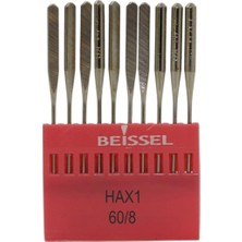 AKS Beıssel Beissel Hax1 Aile Tipi Aile Makinesi Iğnesi 8/60 Numara Ses Uçlu 10 Adet (1 Paket)
