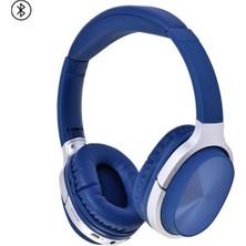 AKS Sunix 20W Süper Bass Csr Çip 200 Saat Bekleme Süreli 5.0 Kulak Üstü Bluetooth Kulaklık Mavi Blt-20