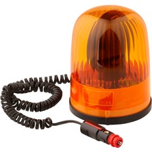 AKS Hella Halojen-Döner Ikaz Lambası - 12V - Amber - Manyetik Sabitleme - Kablo Uzunluğu: 3500MM - Soket Mod. Tanımlaması: Din Iso 4165 - Miktar: 1 Beacon 2rl 007 552-001