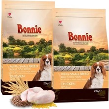 Bonnie Mini ve Küçük Irk Tavuklu Yetişkin Köpek Maması 2,5 kg x 2 Adet