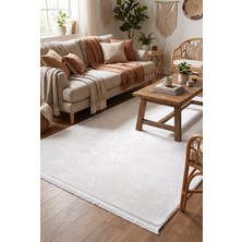 Naar Loya 3013 Beyaz Modern Bambu Halı