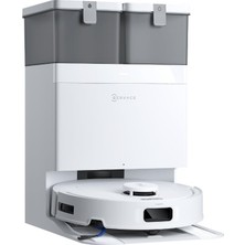 AKS Ecovacs Deebot T30C Omni Istasyonlu Robot Süpürge, Robot Süpürge 20000PA, Sıcak Suda Yıkama 75°c, Ozmo Turbo 2.0 Paspas, Zerotangle 3.0 Fırça, Uyarlanabilir Islak Temizleme, Beyaz