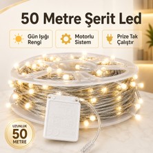 50 Metre Şerit LED Gün Işığı - Ev, Bahçe, Balkon, Teras ve Organizasyon Gibi Alanlarda Birden Fazla Mod Seçeneği Ile Kullanım
