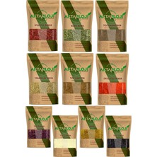 Aktarloji Premium 9'lu Baharat Seti 390 gr | Pul Biber 50 Gr, Toz Biber 50 Gr, Kekik 30 Gr, Karabiber 40 Gr, Nane 30 Gr, Kimyon 50 Gr, Sumak 50 Gr, Isot 40 Gr, Köri 50 gr