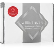 AKS Weekender Otel-Grade Fuenfkant-Jersey Nevresim – Su Geçirmez Pu-Katman – Sessiz – Nefes Alır – Sınırlı Dikişler, Queen