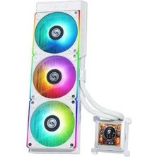 AKS Lian Li Hydro-Shift Iı Lcd-C 360CL Beyaz Sivi Sogutucu
