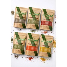 Aktarloji 6 'lı Baharat Avantaj Seti ( 30 gr Karabiber - 30 gr  Kekik- 50 gr Pul Biber- 30 gr Nane - 50 gr Toz Biber -50 gr Kimyon )