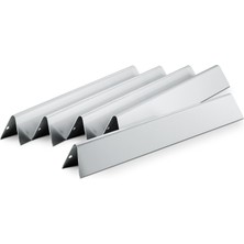 AKS Weber Barbekü Genesis S Serisi Için Paslanmaz Çelik Aroma Çubuğu 17,6 x 2,2 x 9,65 Cm, Siyah, 5'li Paket, 7620