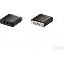 AKS Livx Type-C To Magsafe 2 Ile Uyumlu Dönüştürücü | 100W Hızlı Şarj Destekli | MacBook Ile Uyumlu Çevirici Gri Sf-2