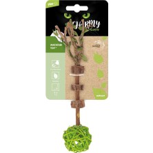 AKS M-Pets Charmy Amulet Matatabi Kedi Oyuncağı Green