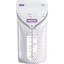 AKS Mochi Anne Sütü Saklama Poşeti (25'li), Beyaz/mor