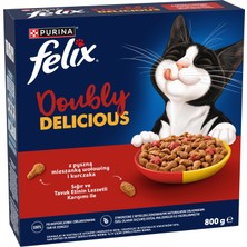 AKS Felix Doubly Delicious Yetişkin Kedi Maması Etli 800G