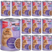 AKS Allday Kuzulu Kedi Konservesi 400 gr x 12 Adet