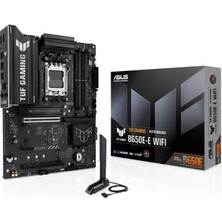 AKS Asus Tuf Gaming B650E-E Wifi Anakart Soket Amd Am5 (Atx, Ryzen 9000, Ddr5 Bellek, Pcıe 5.0, Wifi 6e, Pcıe Q-Release, Aura Sync)