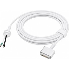 AKS Primex Px-Mac2 Magsafe 2 Güç Adaptörü Kablosu, Apple MacBook A1425 A1435 A1465 A1502 Uyumlu, 5 Pin T Stili Manyetik Şarj Tamir Kablosu, 45W 60W 85W Adaptör Için, 1.8 Metre