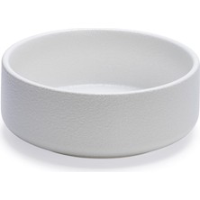 AKS Beeztees Dbl Köpek Mama Su Kabı, Seramik, Mat Beyaz, 18CM, 1200ML