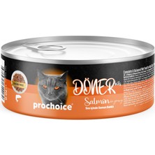 AKS Prochoice Döner Salmon, Sos Içinde Somon Balıklı Tam & Dengeli Yetişkin Kedi Maması 70 gr