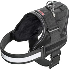 AKS Karlie Teflon Reflektörlü, Köpek, Isimli, Göğüs Tasma, M, 65-77 Cm, Siyah