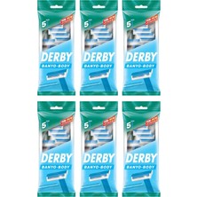 AKS Derby Banyo-Body Tıraş Bıçağı, 5'li Poşet, 6 Adet