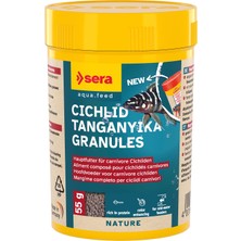 AKS Sera Granured Nature 100 ml (55 G) - Küçük Carnivore Çiklitler Için Ana Yem, Malavi ve Tanganika Için Yem