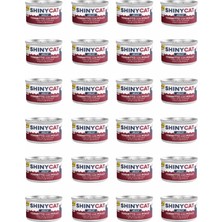 AKS Gimcat Shinycat Jelly (Jöle Içinde) Tavuklu Ton Balıklı Kedi Konservesi 70GR x 24 Adet