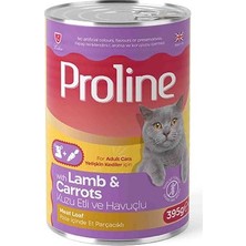AKS Proline Kuzu Etli ve Havuçlu Pate Yetişkin Kedi Konservesi 395 gr