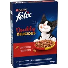 AKS Felix Doubly Delicious Yetişkin Kedi Maması Etli 400G