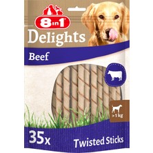 AKS 8in1 Delights Köpekler Için Biftekli Ödül Çubuğu 35 Adet 190 gr