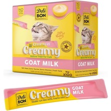 AKS Delibon Creamy Keçi Sütlü Sıvı Kedi Ödülü 15 gr 100'LÜ Paket