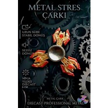Oyuncak Sahili STRES ÇARKI METAL KIZIL MIZRAK 3 KOL MODEL UZUN SÜRE DÖNÜŞ GOLD DEMİR ÇARK KARGOSUZ
